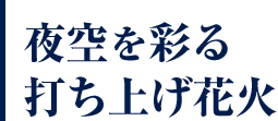 夜空を彩る打ち上げ花火