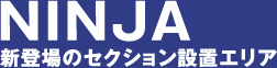 NINJA 新登場のセクション設置エリア