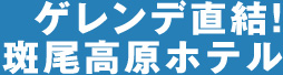 ゲレンデ直結！ 斑尾高原ホテル
