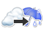 曇りのち雨