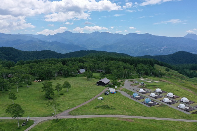 群馬「SORAに包まれる山頂グランピング&キャンプ」予約受付中