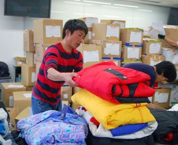 全国から6万点の救援物資、ご提供ありがとうございました／「I LOVE SNOW」One's Handsプロジェクト