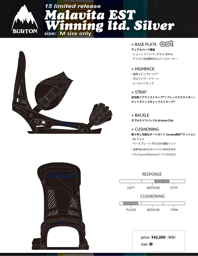 2015シーズンのレイトモデルのご案内
