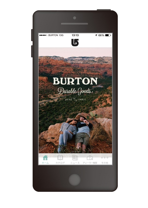 Burtonアプリに「Spring/Summer 2015ルックブック」が加わりました