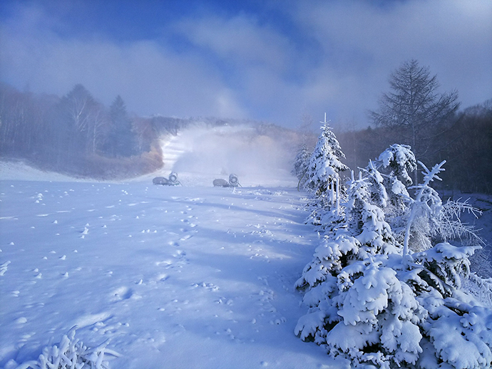 ハンターマウンテン塩原　降雪開始！12/2（土）オープン予定