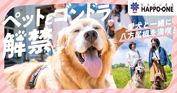 愛犬と一緒に大自然を満喫！標高1,400mの長野・白馬八方尾根うさぎ平にてグリーンシーズンで愛犬とのゴンドラ乗車同伴可能サービスがスタート！