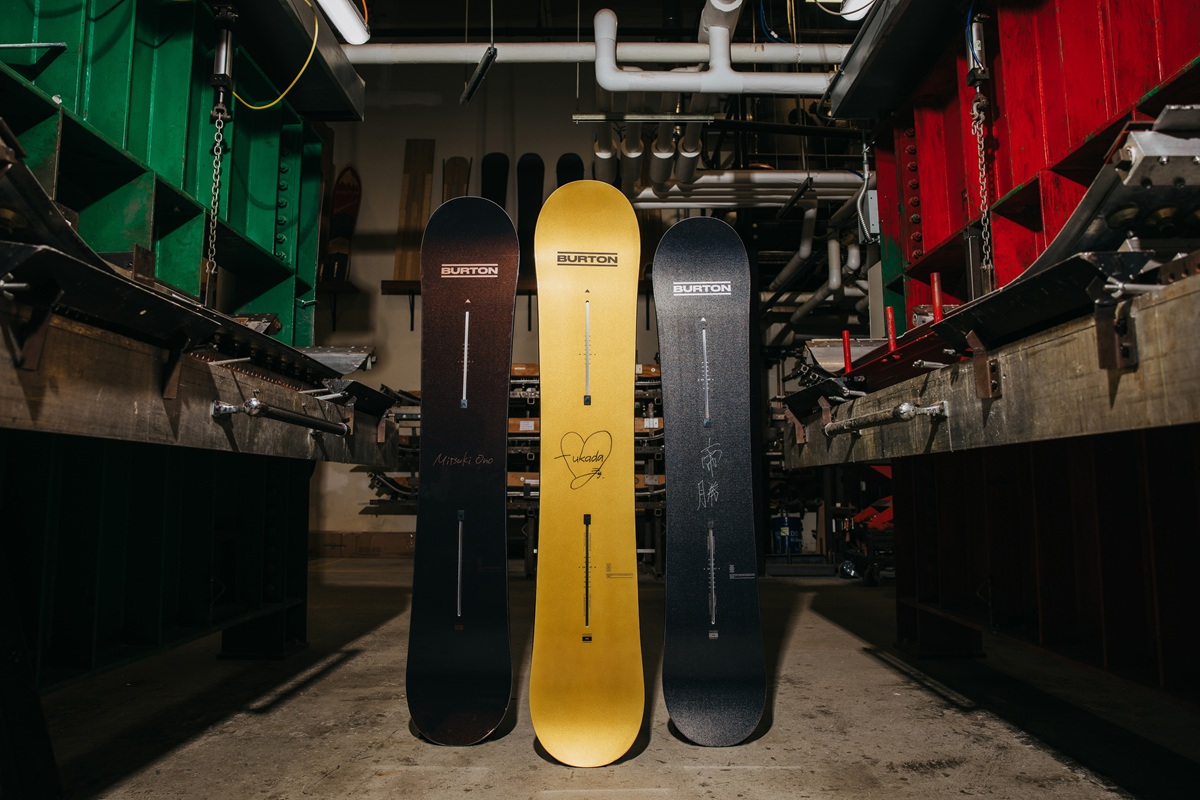 Burtonチームライダー深田茉莉・長谷川帝勝・小野光希の活躍を讃える特別なスノーボード　セレブレーション・スノーボード 4月14日（火）より限定販売