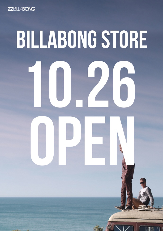 BILLABONG STORE 10月26日(土）オープン！
