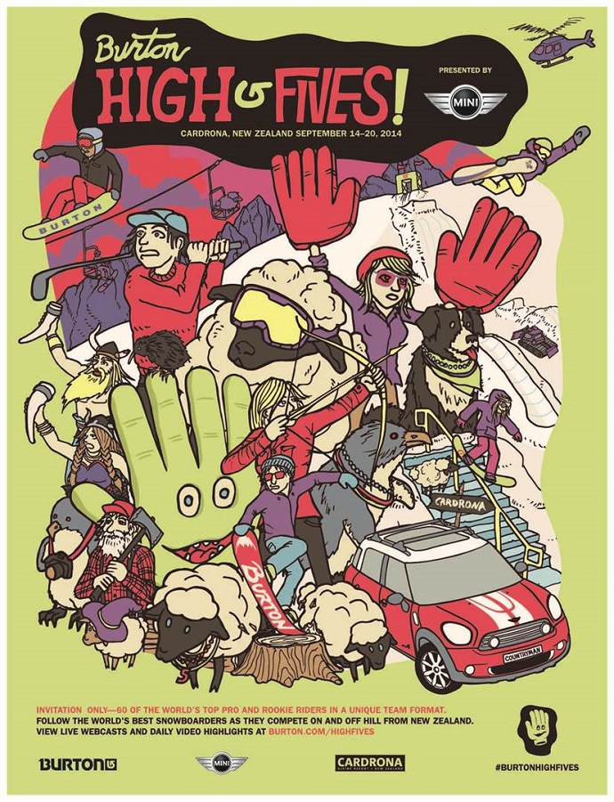 2014/9/15-20 BURTON HIGH FIVES presented by MINI 開催のお知らせ