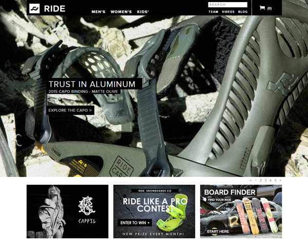 RIDEオフィシャルWEBサイトがリニューアル！