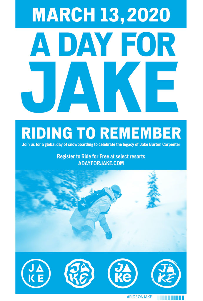 ジェイク・バートン・カーペンターのレガシーをたたえる スノーボードの世界的記念日’A Day For Jake’を開催。