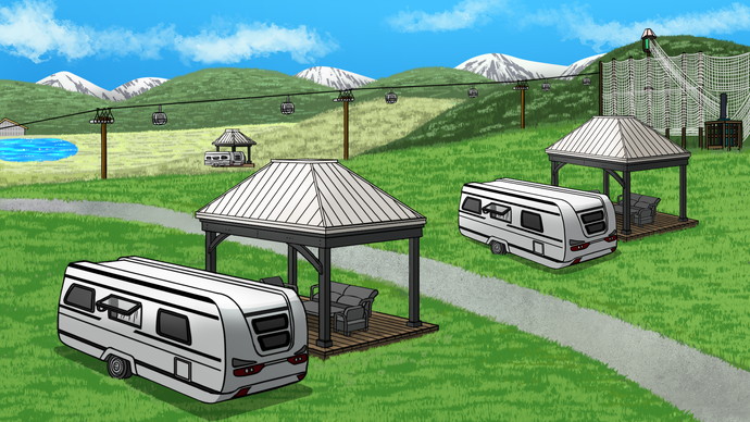 栂池高原にトレーラー型グランピング「GLAMPING FIELD TSUGAIKE」が8月14日（土）オープン。