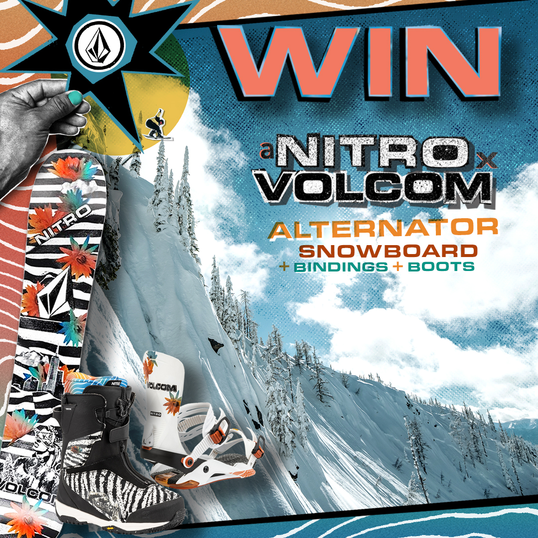 VOLCOM × NITROのスノーボード３点セットをプレゼント！