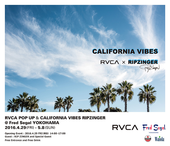 CALIFORNIA VIBES / RIP ZINGER by RVCA