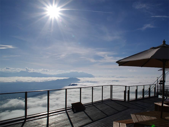 ラグジュアリーなカフェから眺める標高1,770mの絶景。雲の上のカフェレストラン誕生！竜王マウンテンパーク「SORA terrace cafe」2017年8月10日（木）オープン
