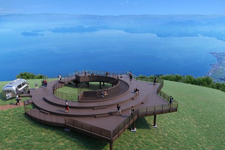 びわ湖が広がる山頂展望スポット「びわ湖テラス Café360」が7/5(土)リニューアル・グランドオープン！｜滋賀「びわ湖バレイ」