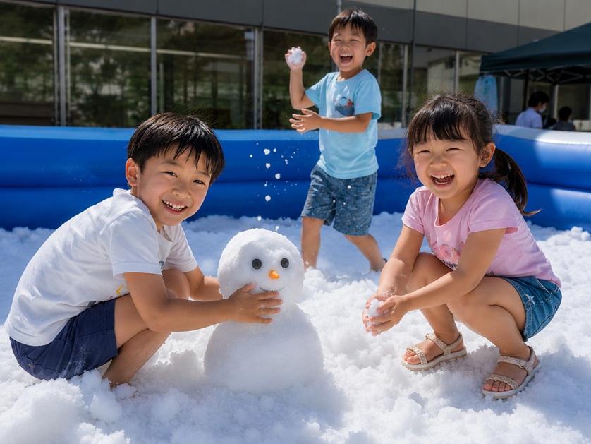 真夏の高原で雪遊び！タングラム、8月限定の特別イベントを開催