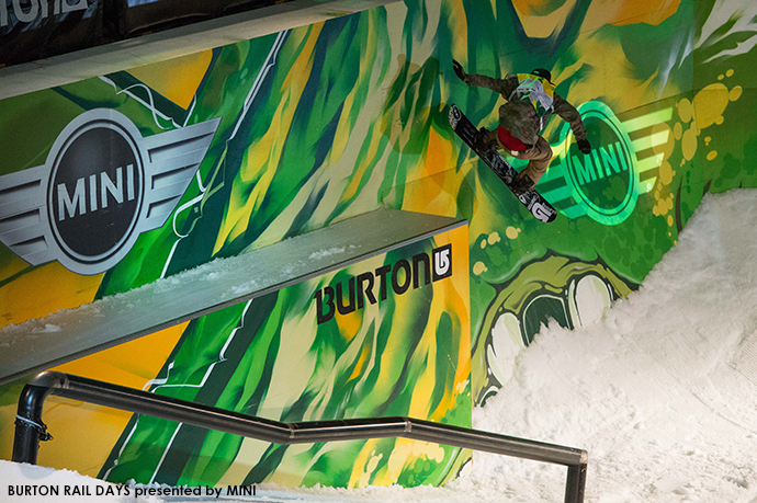 過去最高の約5,500人大観衆がストリートスノーボードのスタイルに熱狂!!『BURTON RAIL DAYS presented by MINI』2014年度優勝はザック・アラー