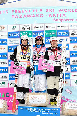 ワールドカップたざわ湖大会　モーグル男子1・２・３！