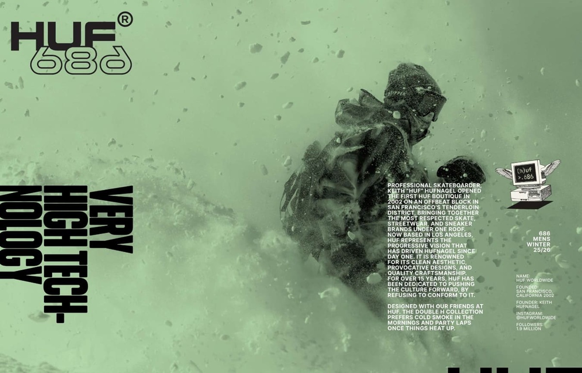 ストリートとスノーの境界を超える、唯一無二のコレクション誕生。686 × HUF 初コラボレーションが実現