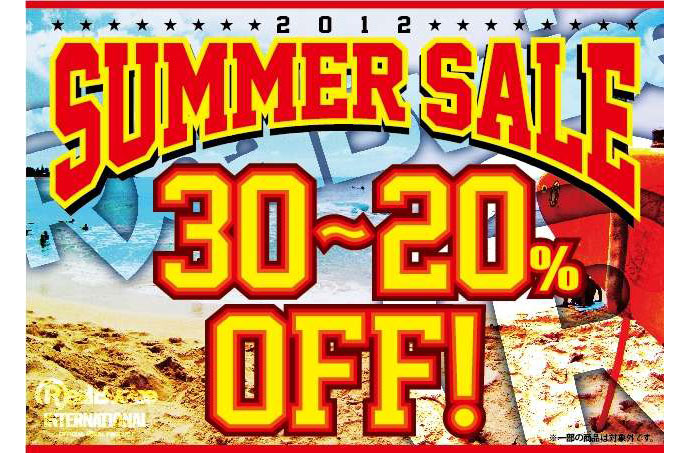 RealBvoiceSTOREにて2012 SUMMER SALE開催