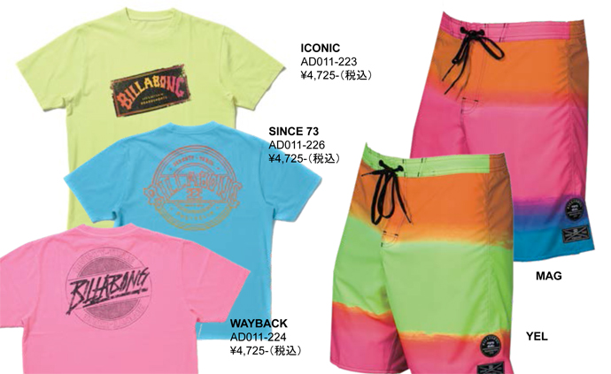 BILLABONG　新アイテム登場!!