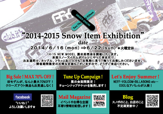 2014-2015 Snow Item Exhibition