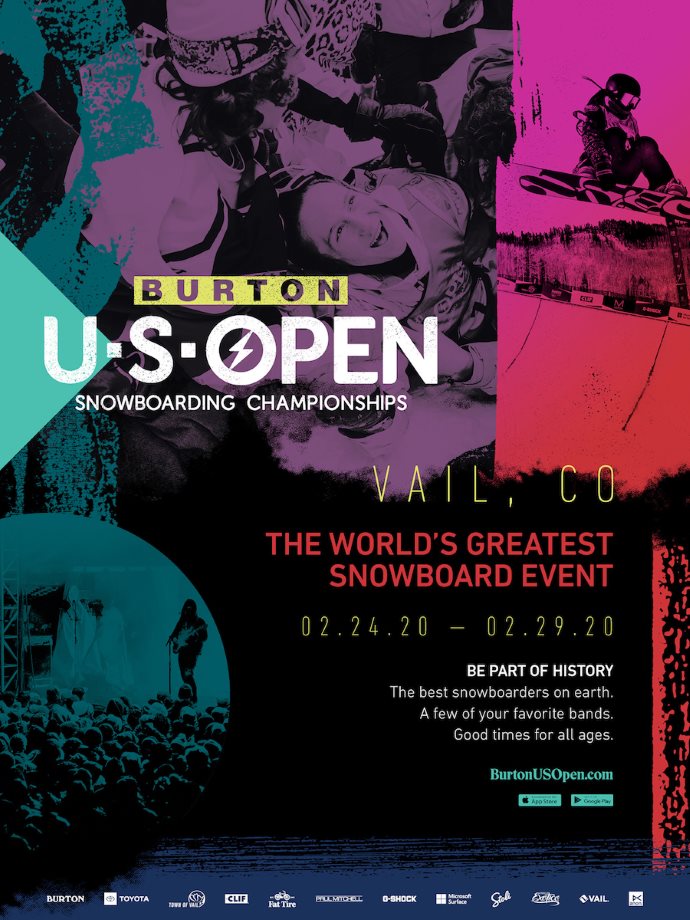 THE 2020 BURTON US OPEN SNOWBOARDING CHAMPIONSHIPS　 ベイル・マウンテンリゾートで開催。