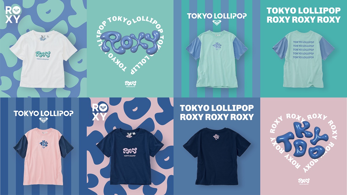 ROXY × TOKYO LOLLIPOPコラボTシャツ発売