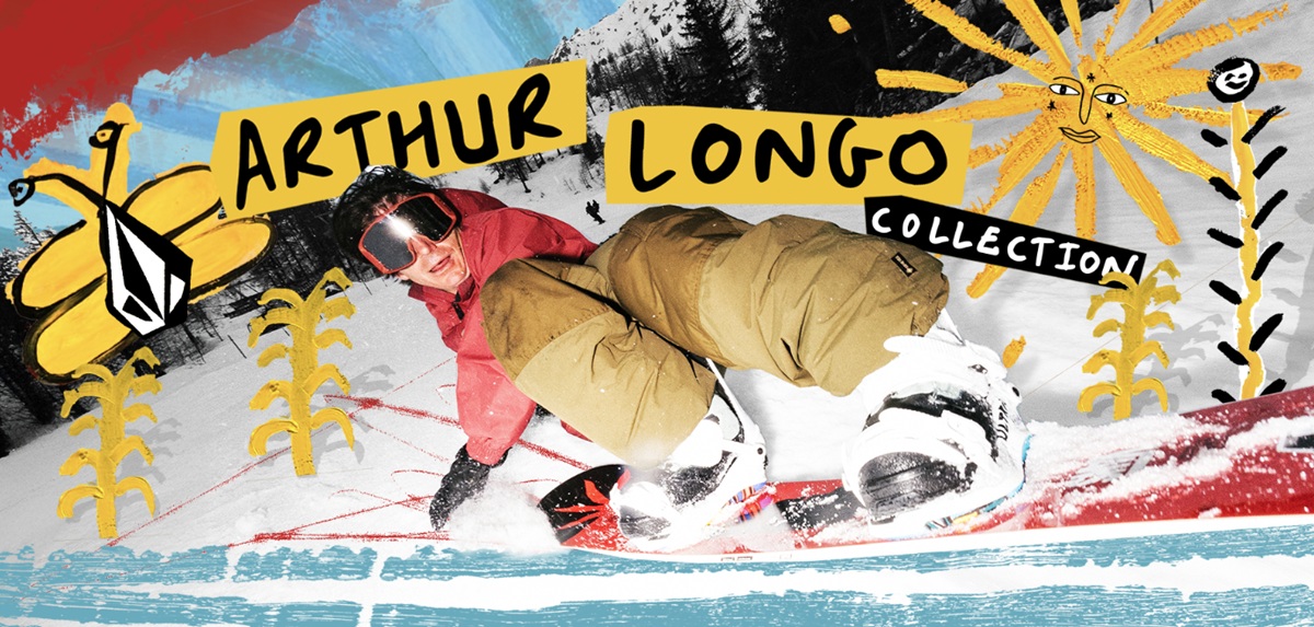VOLCOM「アーサーロンゴ コレクション」‐ 地形を遊ぶ天才が描く、フリーライドの感性を形にしたスノーウェアが登場