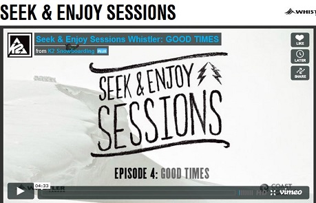 K2 Snowboarding Seek & Enjoy Episode 4 "GOOD TIMES"最終章ついに公開！