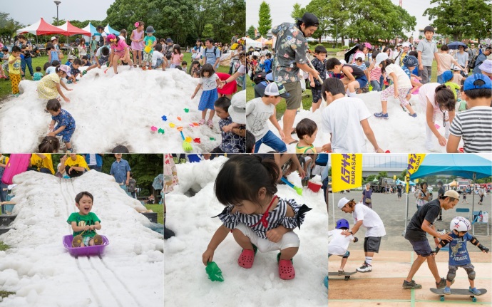真夏の海老名に雪が出現!?『雪でアソビナ』今年も開催。