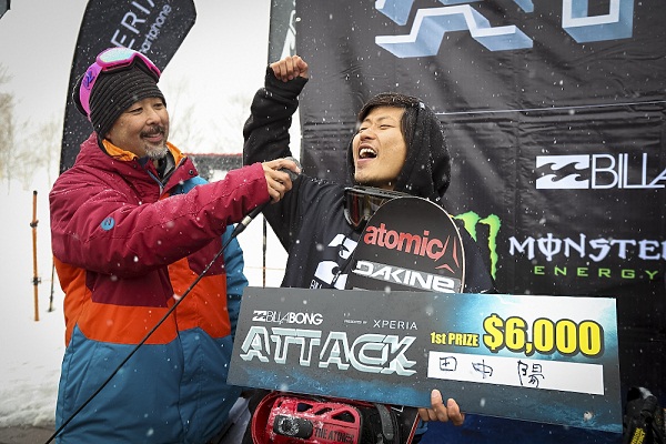 田中陽が2013 Billabong Attack presented by Xperiaを制す！