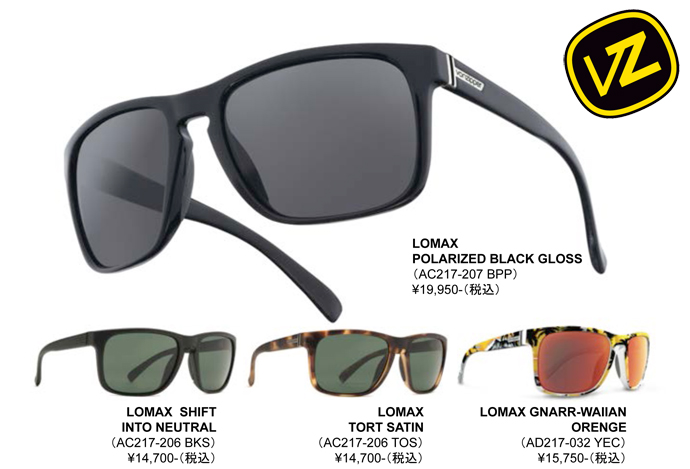 【VONZIPPER】13 最新モデル“LOMAX”発表!!