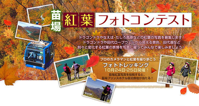 『苗場』紅葉フォトコンテスト開催♪