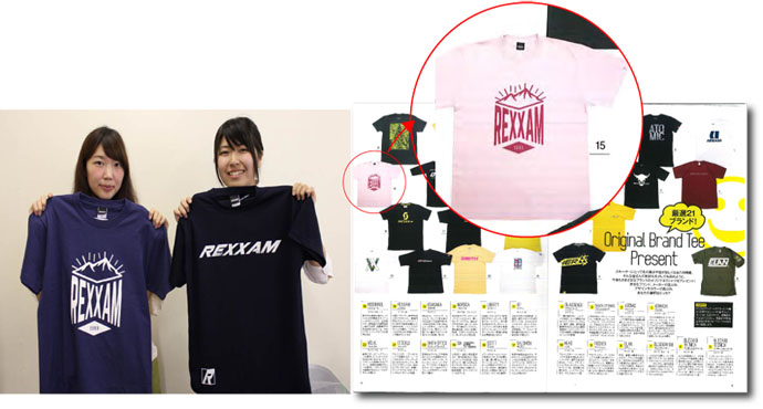 大阪デザイナー専門学校との産学協同で生まれたREXXAM-Tシャツ