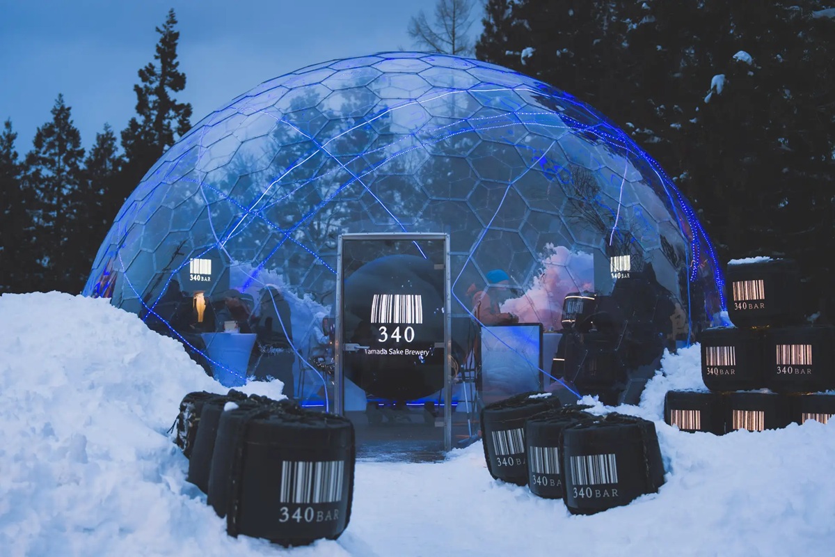 340年の酒蔵が、白馬に挑む雪原のスノードームで日本酒を「体験」にする「340 BAR  Hakuba Winter Experience」開催