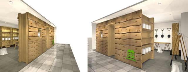 2012年3月3日、渋谷PARCO　PART3に直営店 INHABITANT hutがオープン