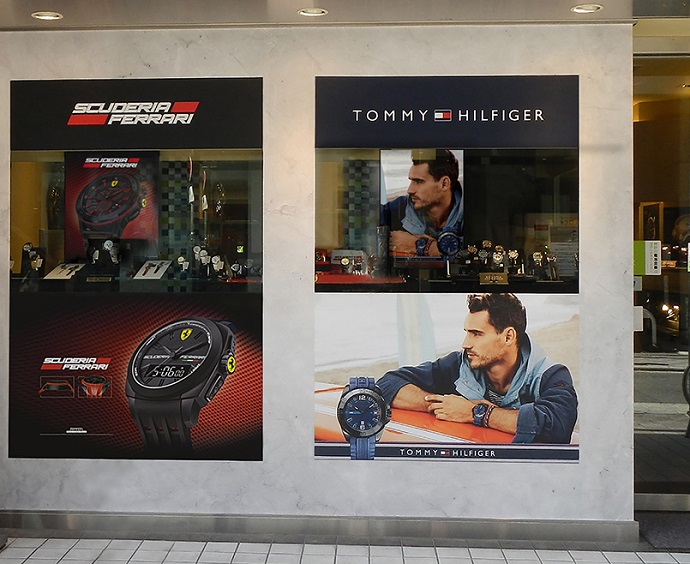 ファッショナブルな腕時計として人気の高い「スクーデリア・フェラーリ」&「トミー・ヒルフィガー」日本初のフラッグシップとなるショップが大阪・心斎橋に登場！