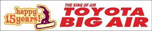 TOYOTA BIG AIR招待選手9 名(外国人選手8 名)がついに決定!!