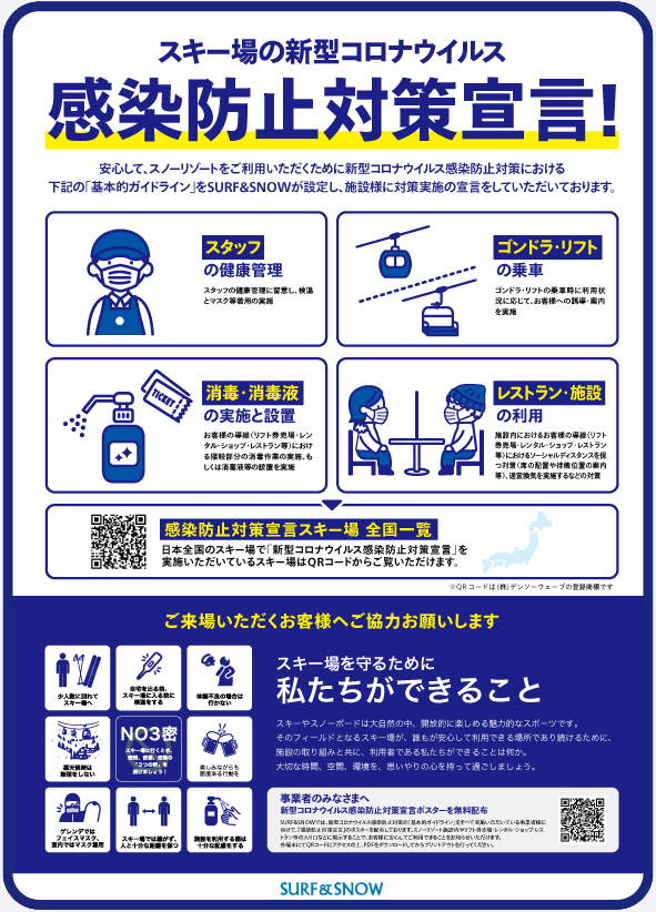 新型コロナウイルス感染防止対策宣言ポスター