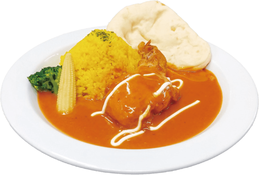 ほろほろ骨付き肉のバターチキンカレー