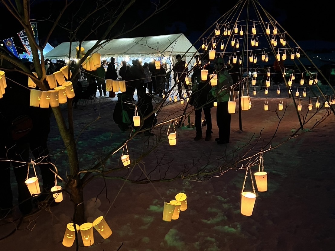 キューピットバレイの灯の回廊安塚キャンドルロード＆山のうえの雪まつり