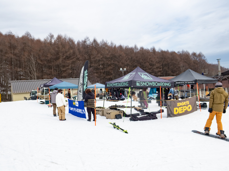 星野リゾート ネコマ マウンテン(旧アルツ磐梯＆猫魔スキー場）のアルペン＆スポーツデポスノーボード試乗会