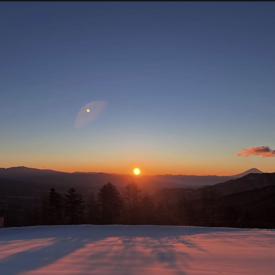 富士見パノラマリゾートの初日の出！ご来光ゴンドラ運行