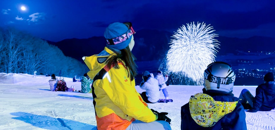 いなスキ！雪花火|絶景・猪苗代スキー場