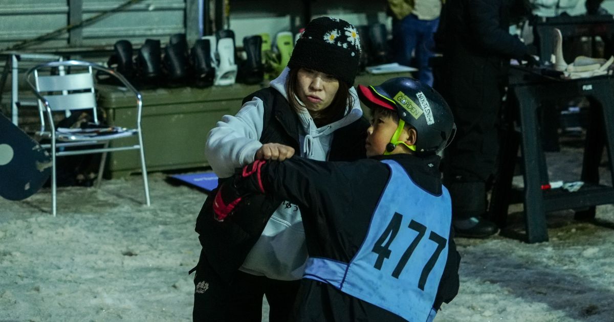 レッスンを受ける参加者