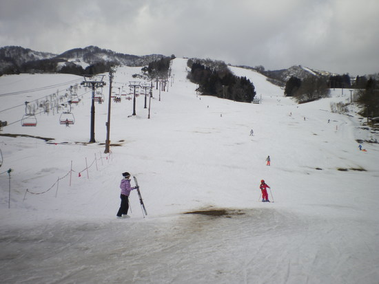 雪不足でした|戸狩温泉スキー場のクチコミ画像