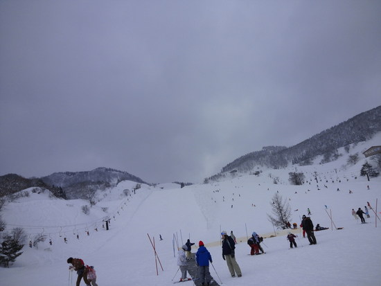 雪はふかふか、ガス大発生。|おじろスキー場のクチコミ画像