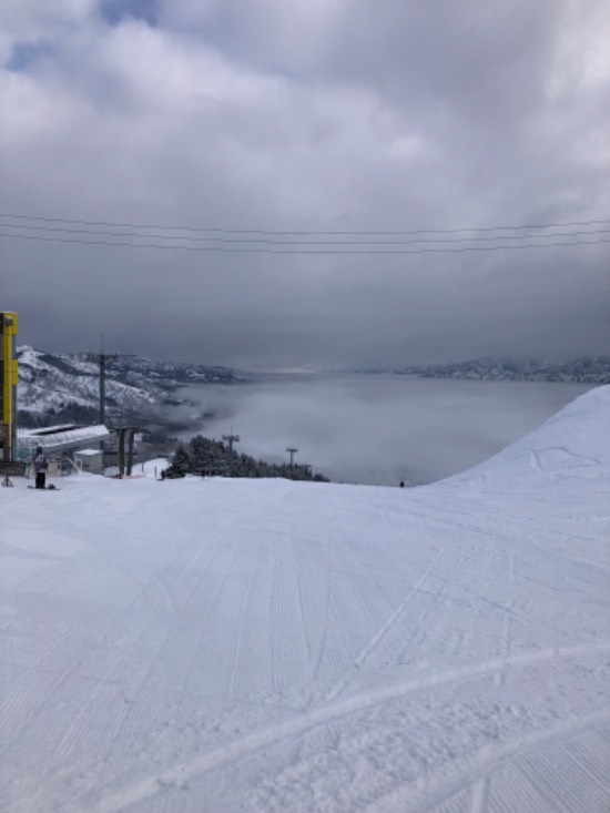 朝イチピステン＆雲海が最高でした|石打丸山スキー場のクチコミ画像1